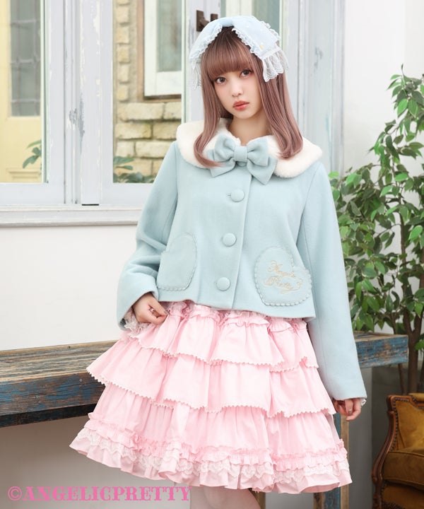 Girly Heart Short Coat by Angelic Pretty