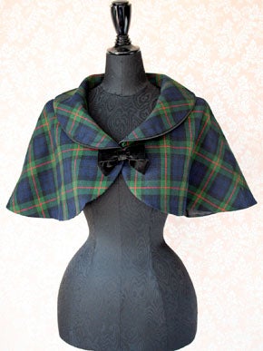 Victorian Check Cape by Victorian Maiden