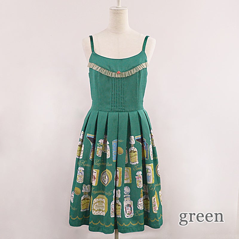 Fragrance Print Little Rose Sleeveless OP by Emily Temple Cute