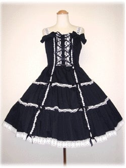 Shoulder Ribbon JSK (2005 1st Release) by Angelic Pretty