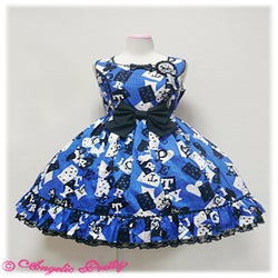 Angelic Pretty トランプカーニバル 青 Trump Carnival JSK by Angelic Pretty