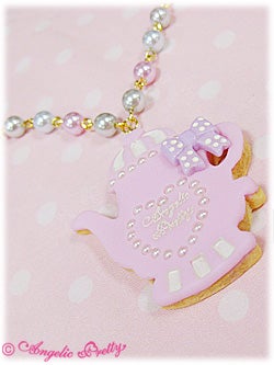 Tea Pot Cookie Necklace by Angelic Pretty