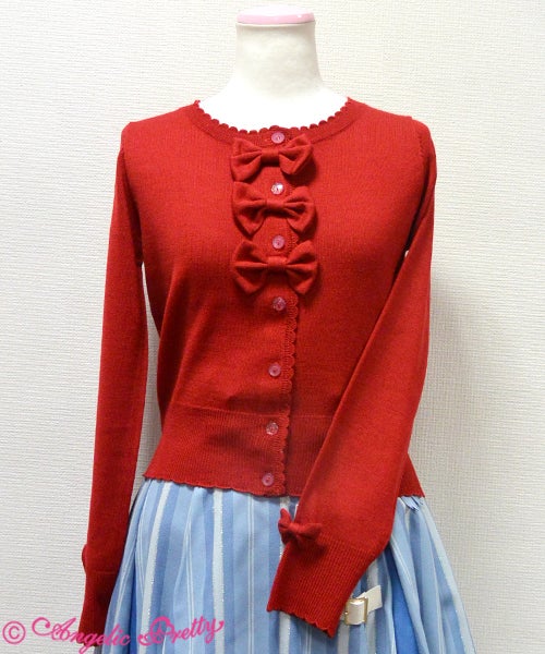 d*2様 Angelic Pretty リボンカーディガン Cutie Ribbon Knit Cardigan by Angelic Pretty