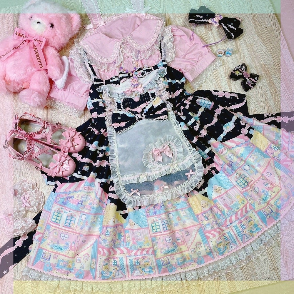 CC Cat ~ Rainbow Doll House JSK by Chinese Indie Brand