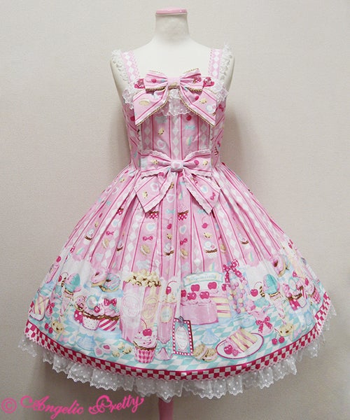 アンジェリックプリティー　Diner Doll ジャンパースカート　ケーキ Diner Doll JSK by Angelic Pretty