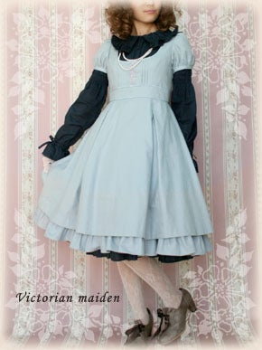 victorian maiden ローズレースヘアコーム（生成・フォグブルー