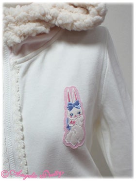 Marshmallow Bunny Applique Parka by Angelic Pretty