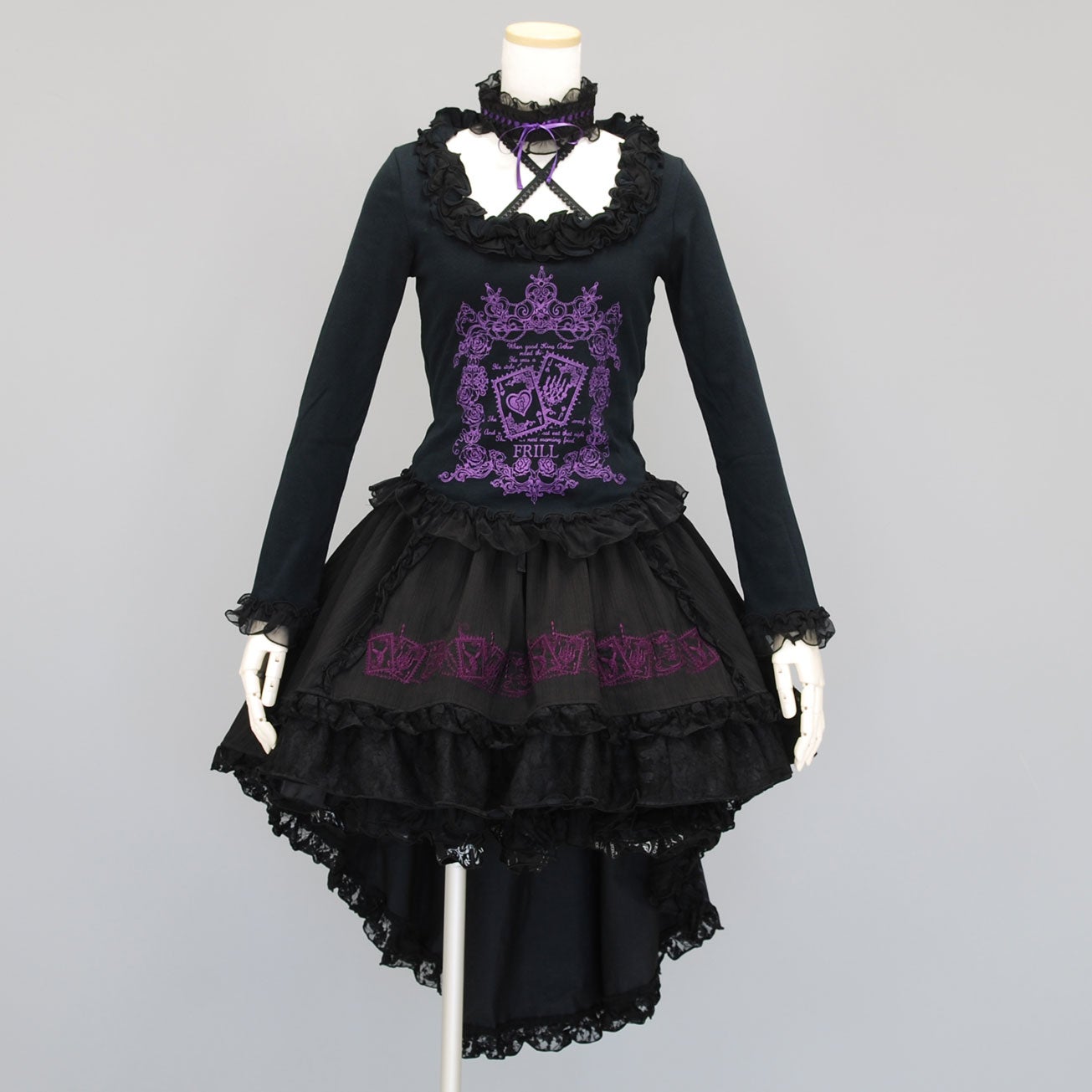 FRILL High Waist Bustle Skirt by h.NAOTO