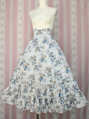 Rococo Bouquet Long Skirt by Victorian Maiden