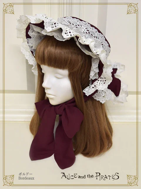 ALICE and the PIRATES　ボンネット Historia Bonnet Hat by Alice and the Pirates