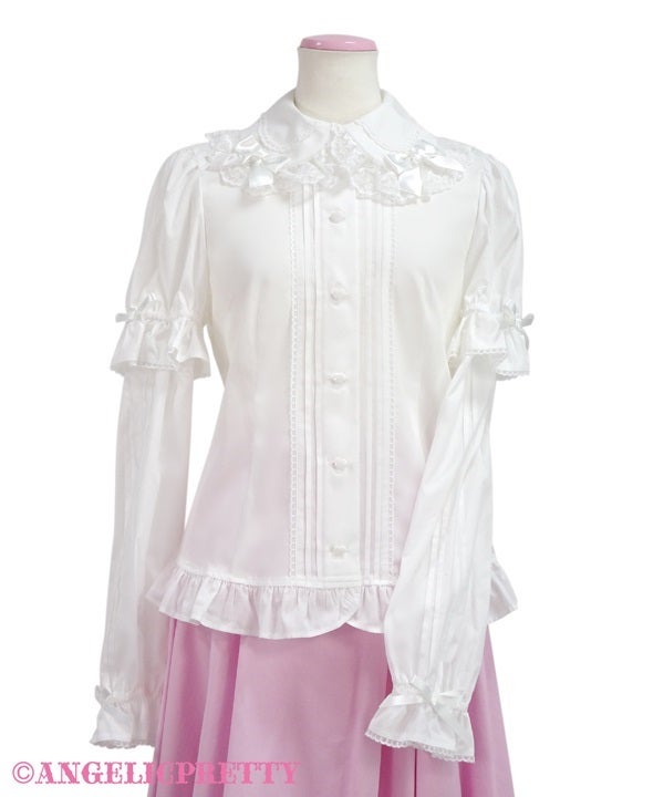 Angelic Pretty 長袖ブラウス Simple Pintuck Detachable Sleeves Blouse by Angelic Pretty