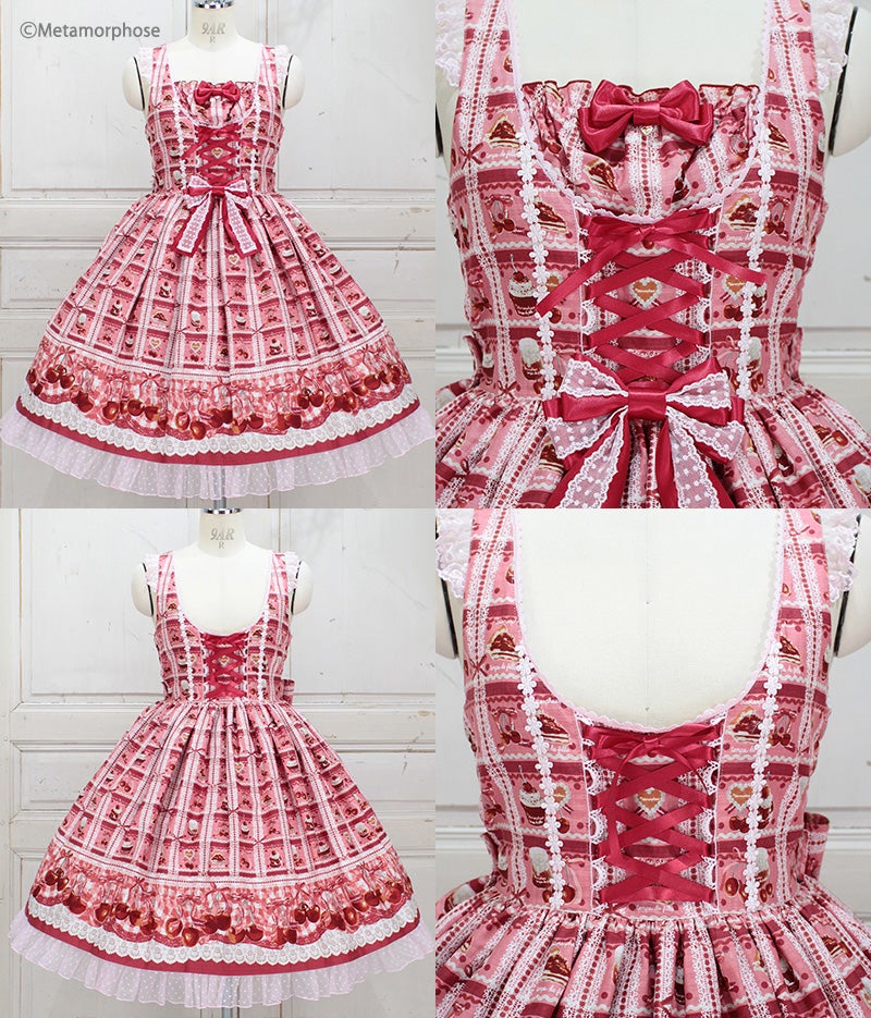 Retro Cherry Bustle JSK (Plus Size) by Metamorphose Temps de Fille
