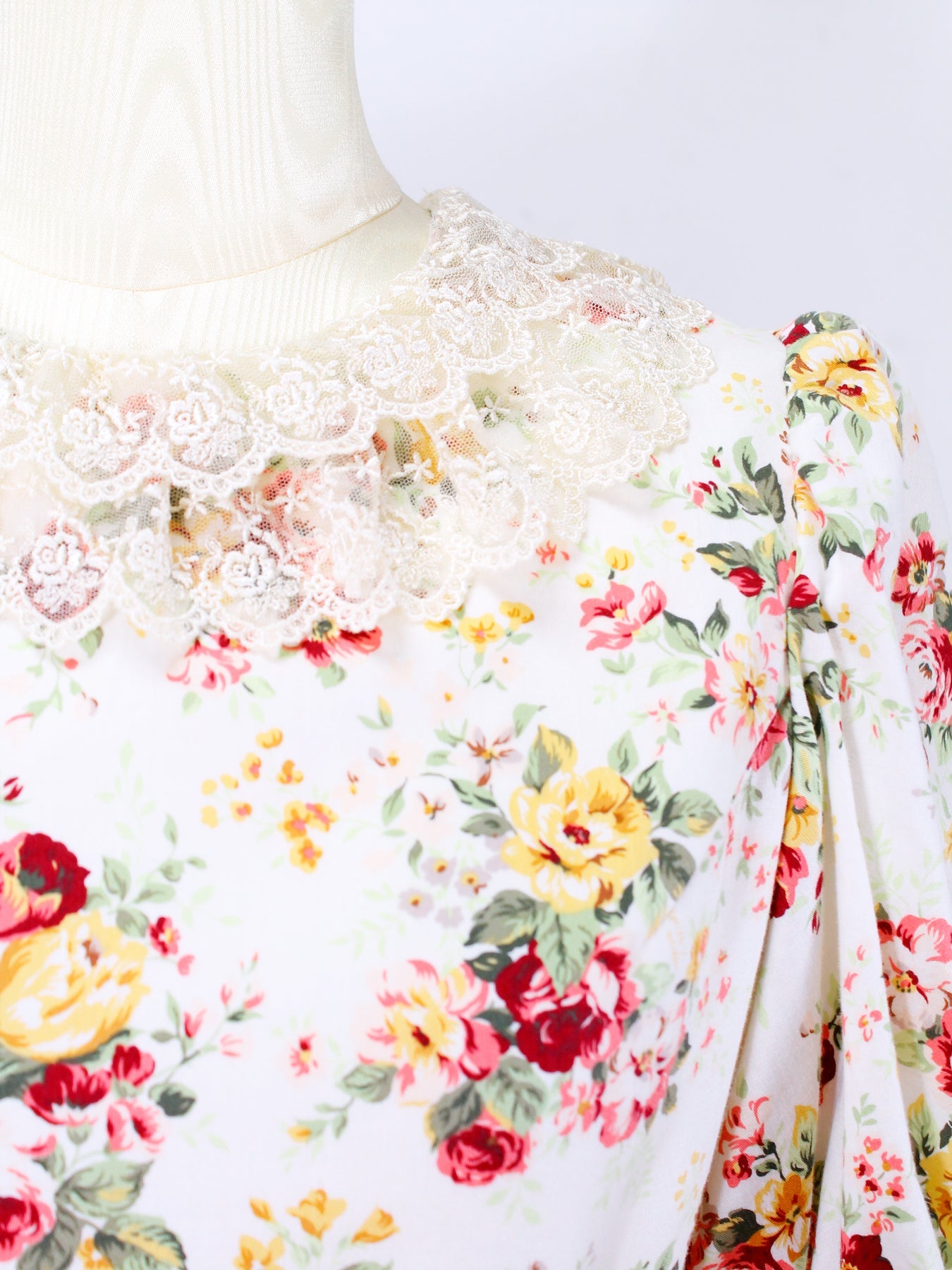 Rococo Bouquet Print Bisque Doll OP by Victorian Maiden