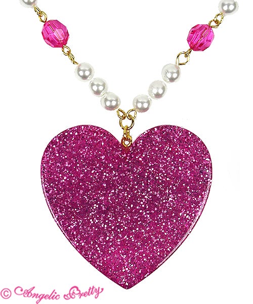 Deco Heart Necklace (2020 2nd Release) by Angelic Pretty