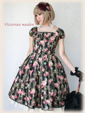 Lace Rose Ribbon OP by Victorian Maiden