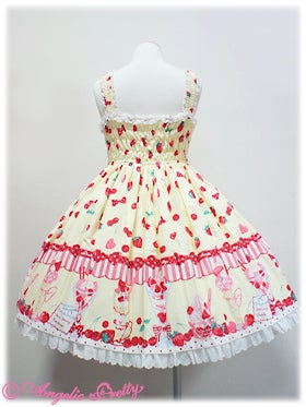Strawberry Parlour Shirring JSK by Angelic Pretty