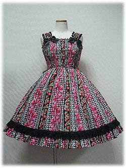 Sweet Ribbon Strawberry Shirring JSK by Angelic Pretty