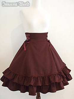 Side Lace Up Flare Skirt by Innocent World
