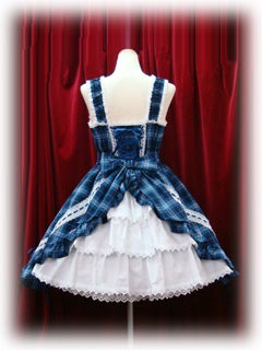 Tartan Check Shirring Princess JSK (2008 1st Release) by Baby, the