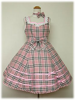 Jewelry Tartan Check JSK by Angelic Pretty