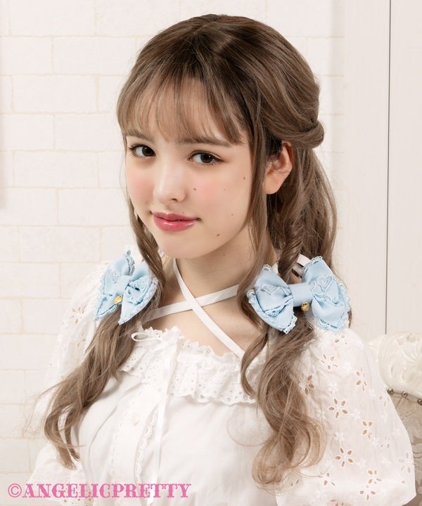Dolce Heart Ribbon Clip Set by Angelic Pretty