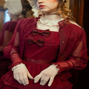 Amelia Lacy Blouse Cardigan by Victorian Maiden