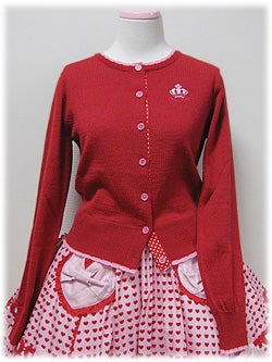 Sugar Crown Embroidered Knit Cardigan by Angelic Pretty