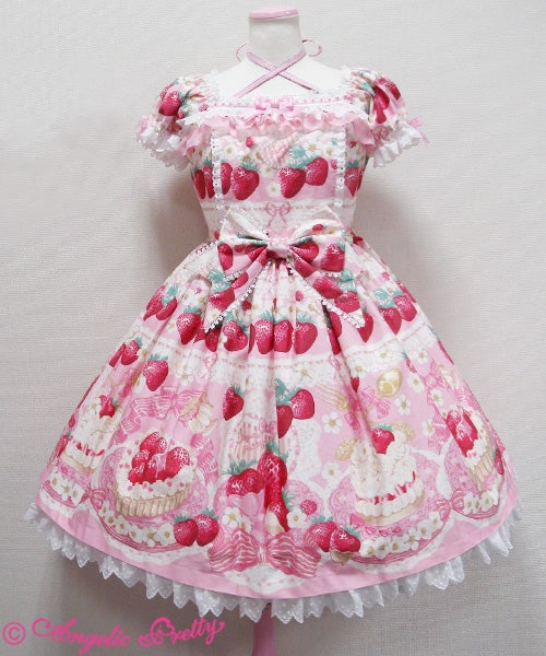 Strawberry Whip Mini Sleeve OP by Angelic Pretty