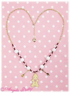 Sweet Cream Gingerbread Necklace by Angelic Pretty