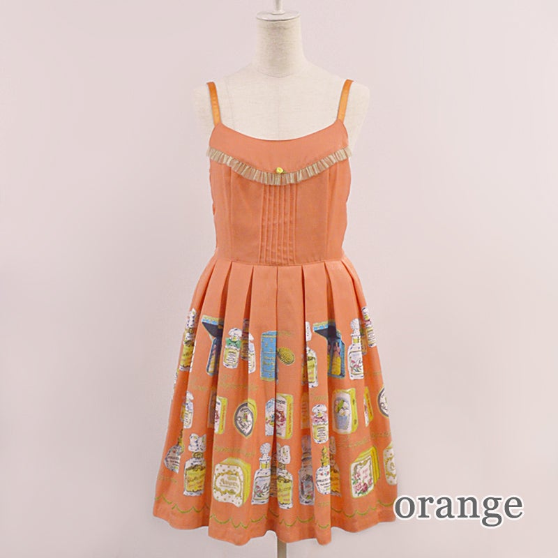 Fragrance Print Little Rose Sleeveless OP by Emily Temple Cute