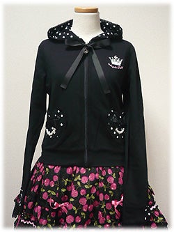 Polka Dot Heart Pocket Parka by Angelic Pretty