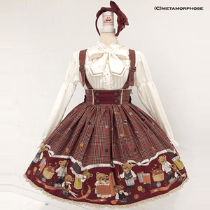 Tailor's Bear Suspender Skirt by Metamorphose Temps de Fille