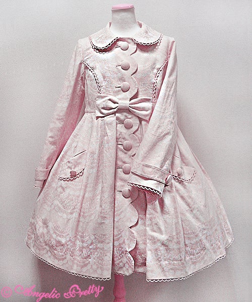 Whip Jacquard Trench Coat by Angelic Pretty