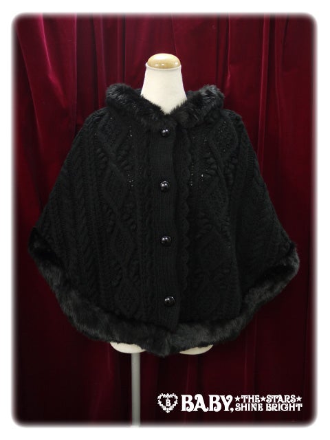 Aran Knit Bunny Ear Cape by Baby, the Stars Shine Bright