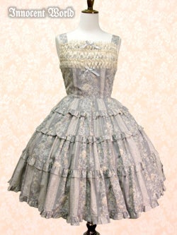 Antique Rose Tiered JSK by Innocent World