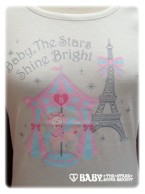 Usakumya-chan Paris Short Sleeve T-Shirt by Baby, the Stars Shine