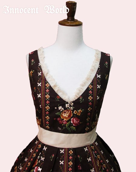 Antique Bouquet V Neck JSK by Innocent World