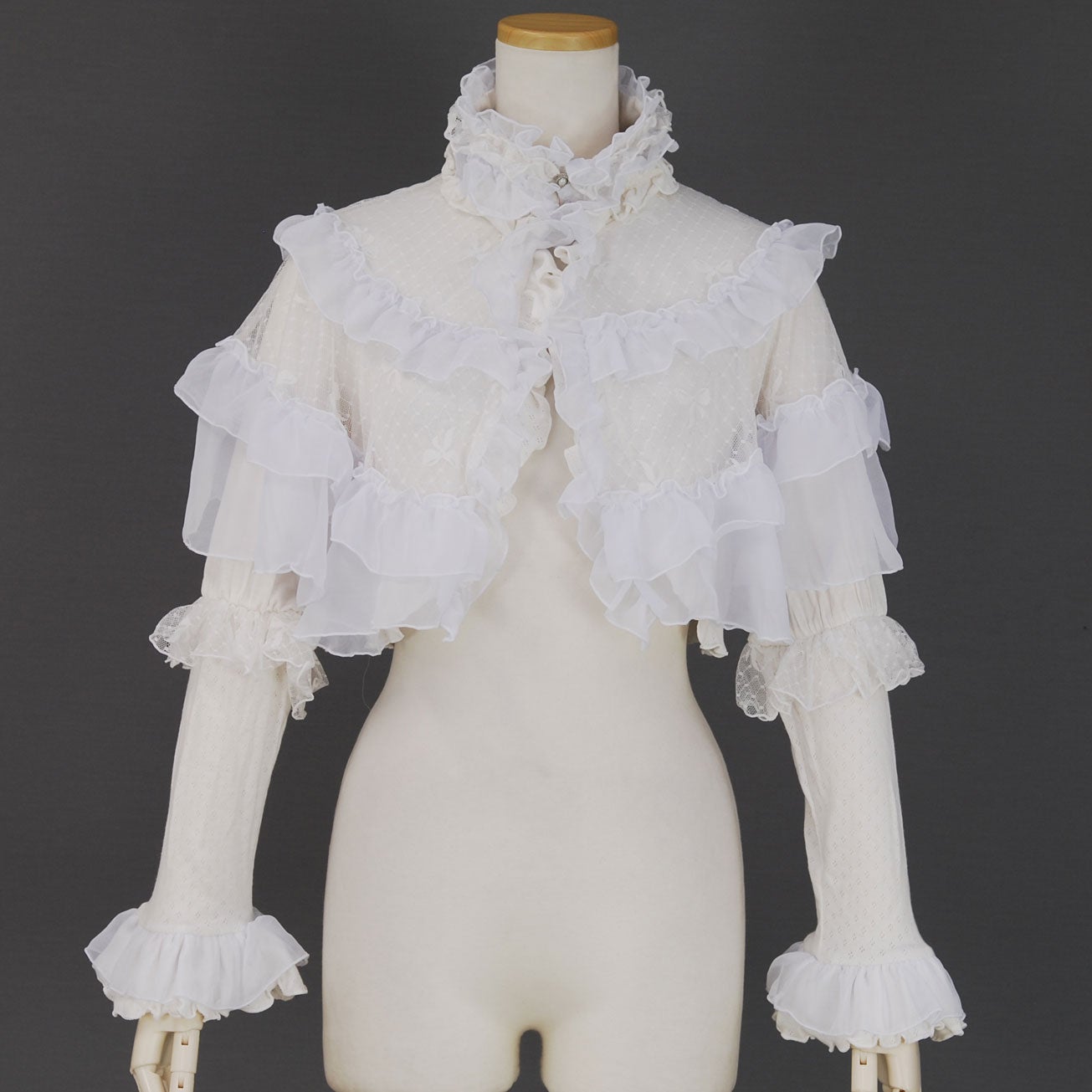 FRILL Volume Bolero Cardigan by h.NAOTO