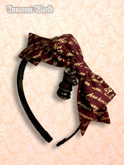 Innocent World チョコレートカチューシャ バレッタ Chocolate Chess Head Bow by Innocent World