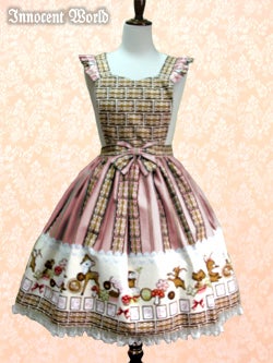 Innocent World アイシングクッキーエプロンスカート Innocent World アイシングクッキーエプロンスカート Icing Cookie