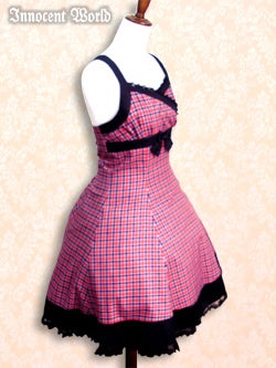 Hemming Check JSK by Innocent World