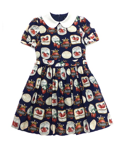 Strawberry Label Round Collar OP by Jane Marple