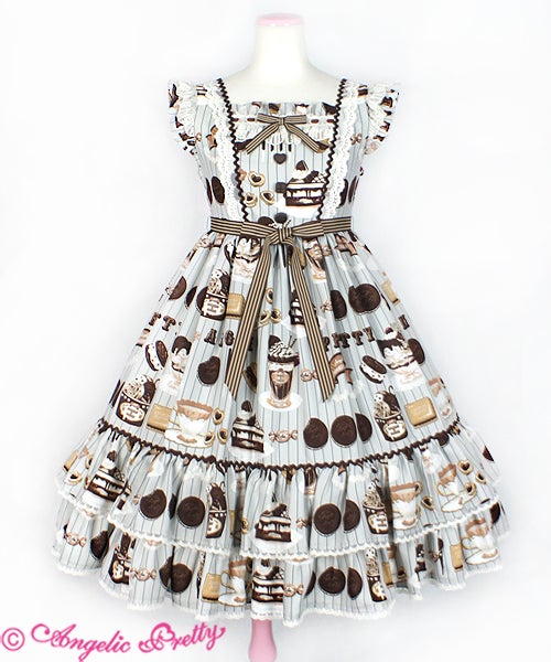 【限定カラー】Cream Cookie Parade ジャンパースカート Cream Cookie Parade JSK (2017 2nd Release) by Angelic Pretty