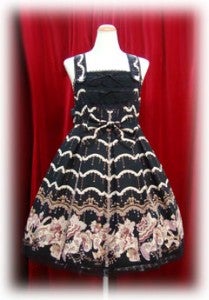 baby ロコココモノ柄スカート Drop Lace Rococo Accessories Print JSK I by Baby, the Stars Shine