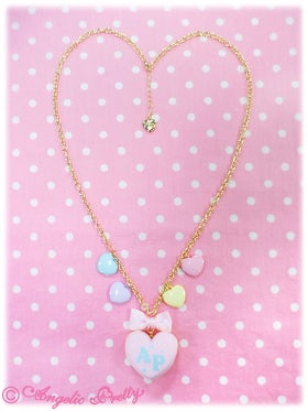 Dream Heart Macaron Necklace by Angelic Pretty