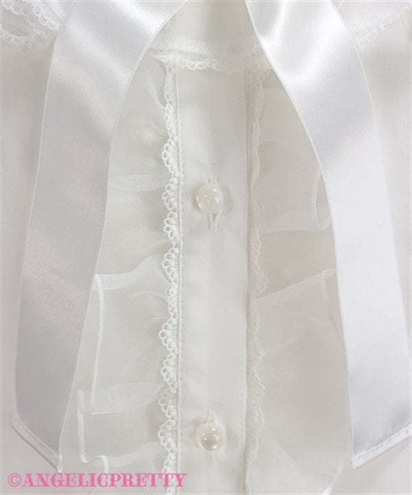 Frill See-Through Off-Shoulder Blouse (2024 2nd release) by