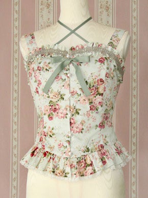 Rococo Bouquet Frill Bustier by Victorian Maiden
