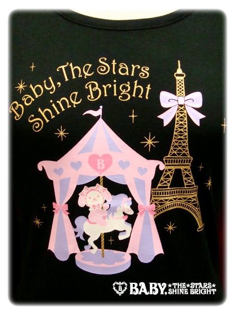 Usakumya-chan Paris Short Sleeve T-Shirt by Baby, the Stars Shine