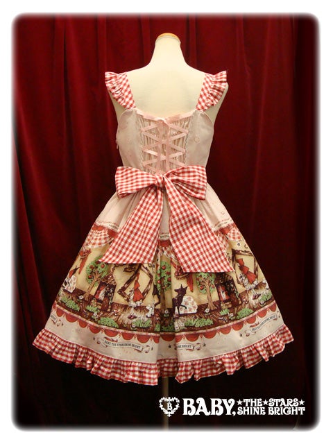 My Little Red Riding Hood Gingham スカート My Little Red Riding Hood Gingham JSK by Baby, the Stars Shine Bright