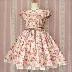 Lace Rose Ribbon OP by Victorian Maiden